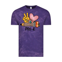 Cloud Purple peace love pre k Vintage Tee - JahusDesignShop