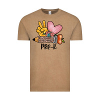 Vintage Coffee peace love pre k Vintage Tee - JahusDesignShop