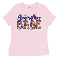 Bubblegum Pink american babe Ladies Tee - LillyAllenDesigns