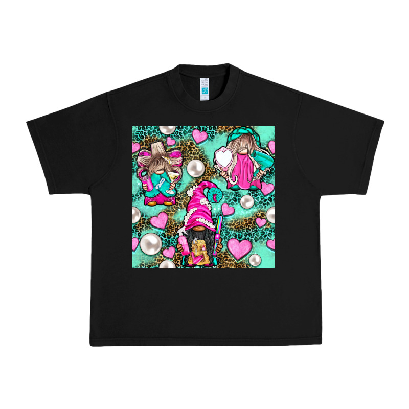 Hairdresser Gnomes With Hearts And Pearls With Leopard Urban Heavy Tee by BundleAndBundleShop | Teevron