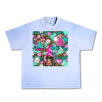 Grape Ice Hairdresser Gnomes With Hearts And Pearls With Leopard Urban Heavy Tee - BundleAndBundleShop