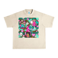 Sandshell Hairdresser Gnomes With Hearts And Pearls With Leopard Urban Heavy Tee - BundleAndBundleShop