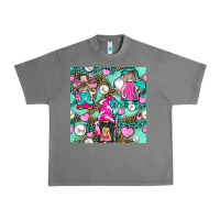 Tornado Hairdresser Gnomes With Hearts And Pearls With Leopard Urban Heavy Tee - BundleAndBundleShop