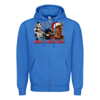 True Royal merry christmas heifer cow gnomies Zipper Hoodie - CowGirlArtShop