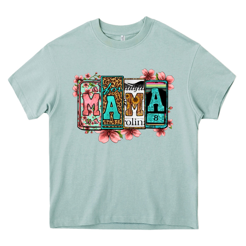 License Letters Floral Mama Heavy Core Tee by Jasminsmagicworld | Teevron