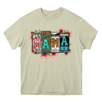 Mossy license letters floral mama Heavy Core Tee - Jasminsmagicworld
