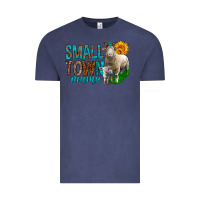 Vintage Denim Small Town Mama With Sheeps Vintage Tee - BundleAndBundleShop