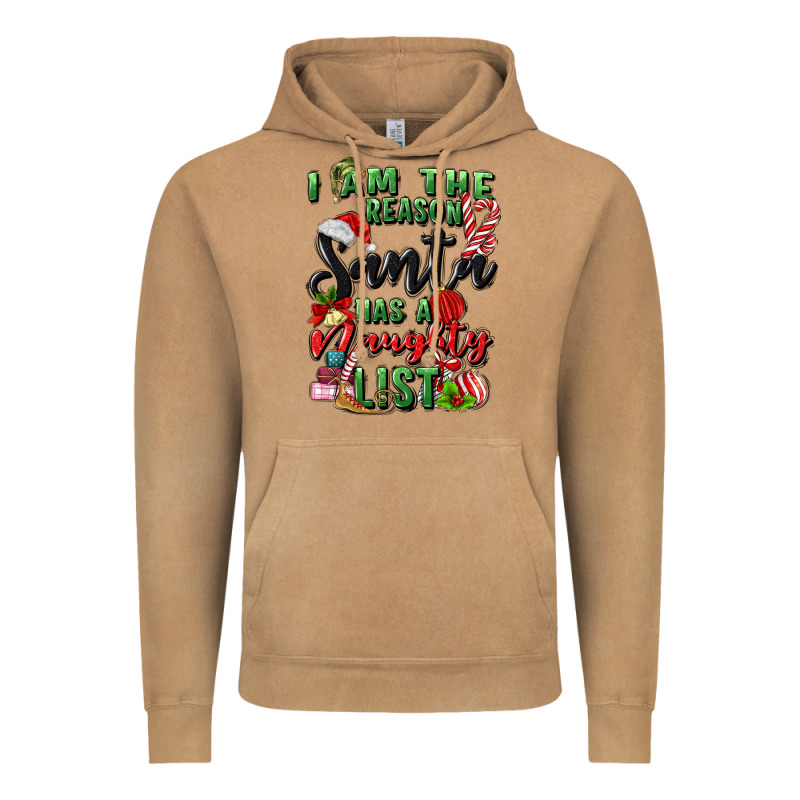 I Am The Reason Santa Has A Naughty List Vintage Hoodie by MaliasSmallBusiness | Teevron