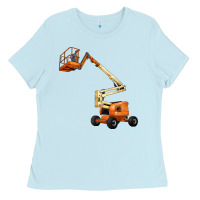 Baby Blue Boom Lift Ladies Tee - LillyAllenDesigns
