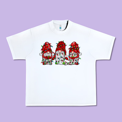 Gnome With Christmas Lights Urban Heavy Tee Designed By Jahusdesignshop