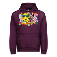 Mauve Wine Love Summer Urban Hoodie - CowhideDigitalArt