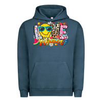 Pigment Midnight Navy Love Summer Urban Hoodie - CowhideDigitalArt