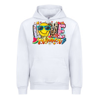 White Love Summer Urban Hoodie - CowhideDigitalArt