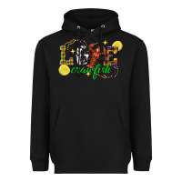 Black mardi gras love crawfish Heavyweight Hoodie - FaDigitalArtStudio