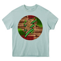 Arona leopard lightning bolt Christmas Heavy Core Tee - Jasminsmagicworld