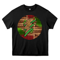 Black leopard lightning bolt Christmas Heavy Core Tee - Jasminsmagicworld