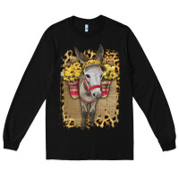 Black Donkey With Sunflowers Long Sleeve Tee - Bettercallsaul
