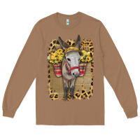 Toasted Coconut Donkey With Sunflowers Long Sleeve Tee - Bettercallsaul