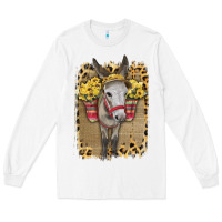 White Donkey With Sunflowers Long Sleeve Tee - Bettercallsaul