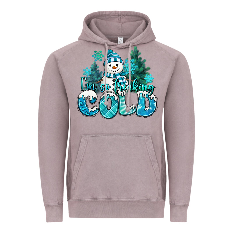 Im So Freaking Cold Snowman Vintage Hoodie by MaliasSmallBusiness | Teevron