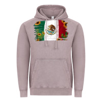 Vintage Zinc Mexican Flag Cactus Sunflower Vintage Hoodie - Jasminsmagicworld