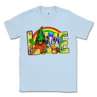 Dusty Blue St. Patricks Love With Gnome Classic Tee - BundleAndBundleShop
