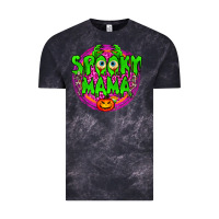 Cloud Black Spooky Mama Vintage Tee - BundleAndBundleShop