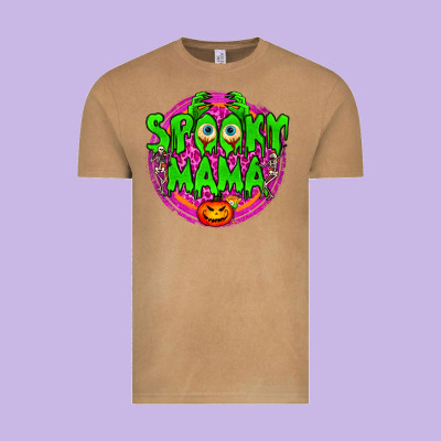 Spooky Mama Vintage Tee Designed By Bundleandbundleshop