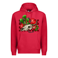 Cardinal bullskull rose and cactus olivia Premium Hoodie - OliviaCreatesArt