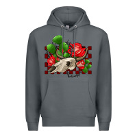 Rock bullskull rose and cactus olivia Premium Hoodie - OliviaCreatesArt