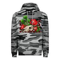 Slate Camo bullskull rose and cactus olivia Premium Hoodie - OliviaCreatesArt