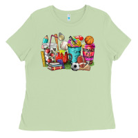Matcha p.e. teacher coffee cups Ladies Tee - NancyCooperArtShop