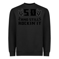 Black 50 Birthday Rock Heavyweight Sweatshirt - Bettercallsaul