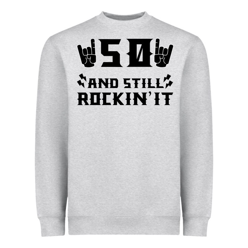 50 Birthday Rock Heavyweight Sweatshirt by Bettercallsaul | Teevron