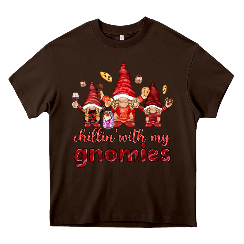 Chilling With My Gnomies Heavy Core Tee by NancyCooperArtShop | Teevron