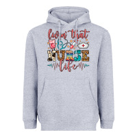 Heather Grey Livin' That Nurse Life Heavyweight Hoodie - FaDigitalArtStudio