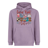 Lavender Livin' That Nurse Life Heavyweight Hoodie - FaDigitalArtStudio