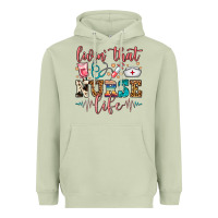 Matcha Livin' That Nurse Life Heavyweight Hoodie - FaDigitalArtStudio