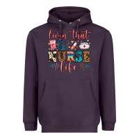 Plum Livin' That Nurse Life Heavyweight Hoodie - FaDigitalArtStudio