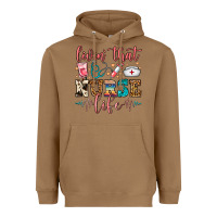 Toasted Coconut Livin' That Nurse Life Heavyweight Hoodie - FaDigitalArtStudio