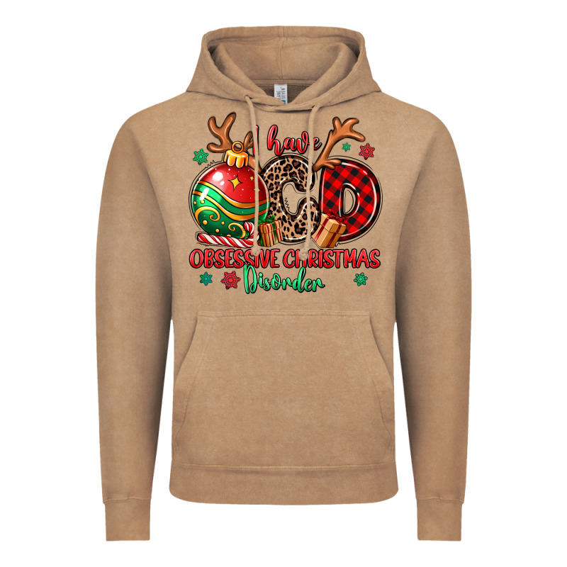 I Have Ocd Obsessive Christmas Disorder Vintage Hoodie by MaliasSmallBusiness | Teevron
