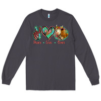Smoke Peace Love Cows Long Sleeve Tee - Bettercallsaul