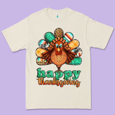 Happy Thanksgiving Turkey Premium Tee Designed By Jasminsmagicworld