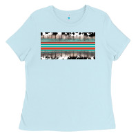 Baby Blue western cowhide serape sunflower mama license plate Ladies Tee - BarkalooDesign