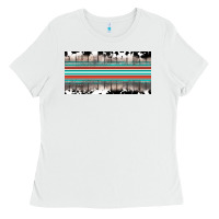 White western cowhide serape sunflower mama license plate Ladies Tee - BarkalooDesign