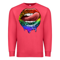 Cardinal rainbow lips pride Premium Sweatshirt - FaDigitalArtStudio