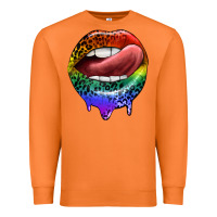 Carrot rainbow lips pride Premium Sweatshirt - FaDigitalArtStudio