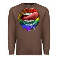 Chestnut rainbow lips pride Premium Sweatshirt - FaDigitalArtStudio