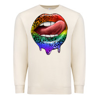 Sandshell rainbow lips pride Premium Sweatshirt - FaDigitalArtStudio