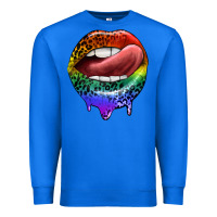 True Royal rainbow lips pride Premium Sweatshirt - FaDigitalArtStudio